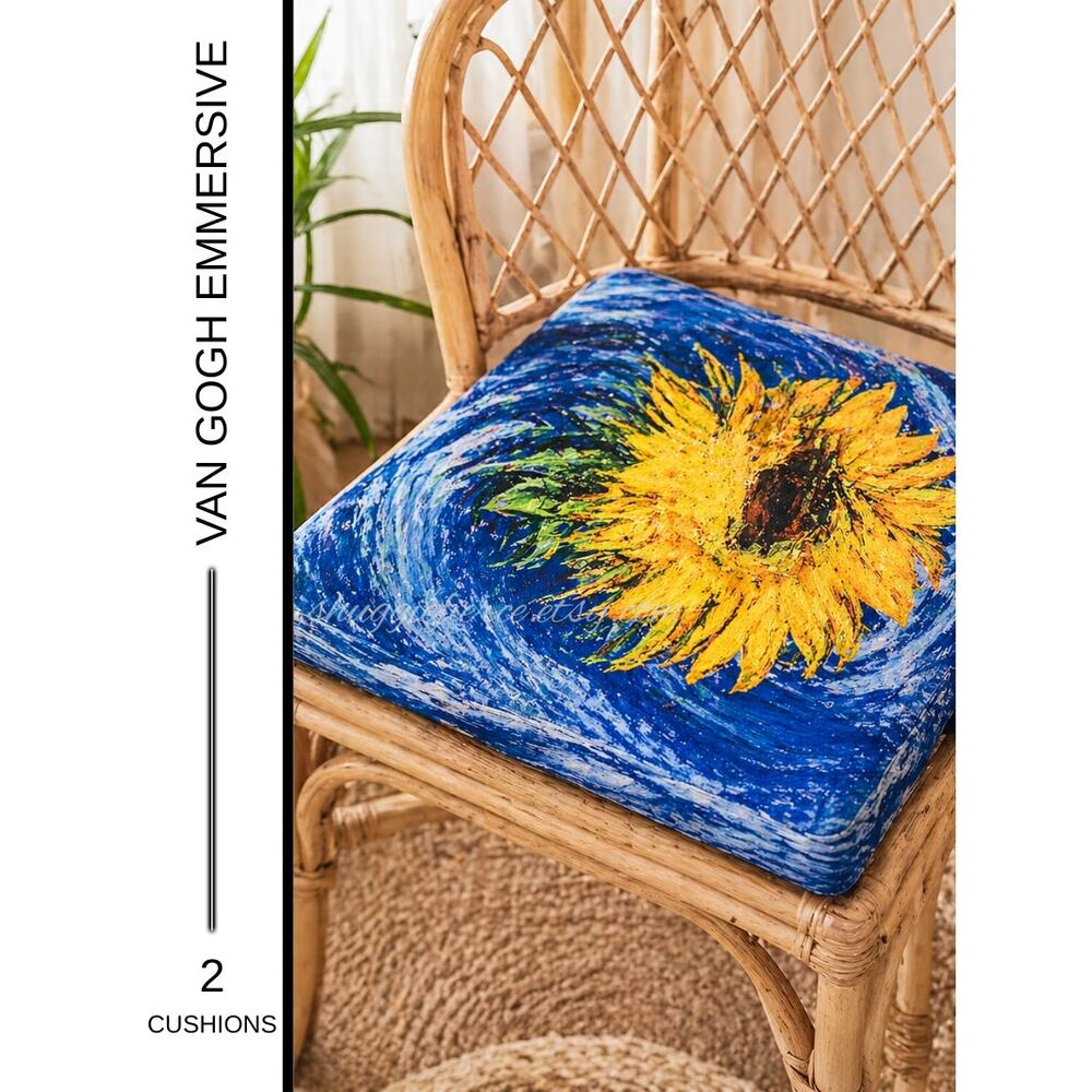 MSRP: $50 | ✨ Van Gogh Exhibit Chair Pad Cover ✨SAME DAY OR NEXT DAY SHIP